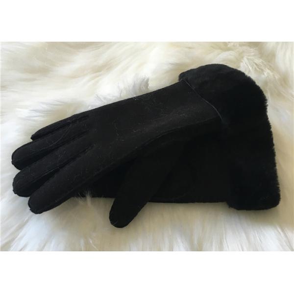 UGG Style Real Sheepskin Gloves Women Shearling Lamb fur Lined Work Glove