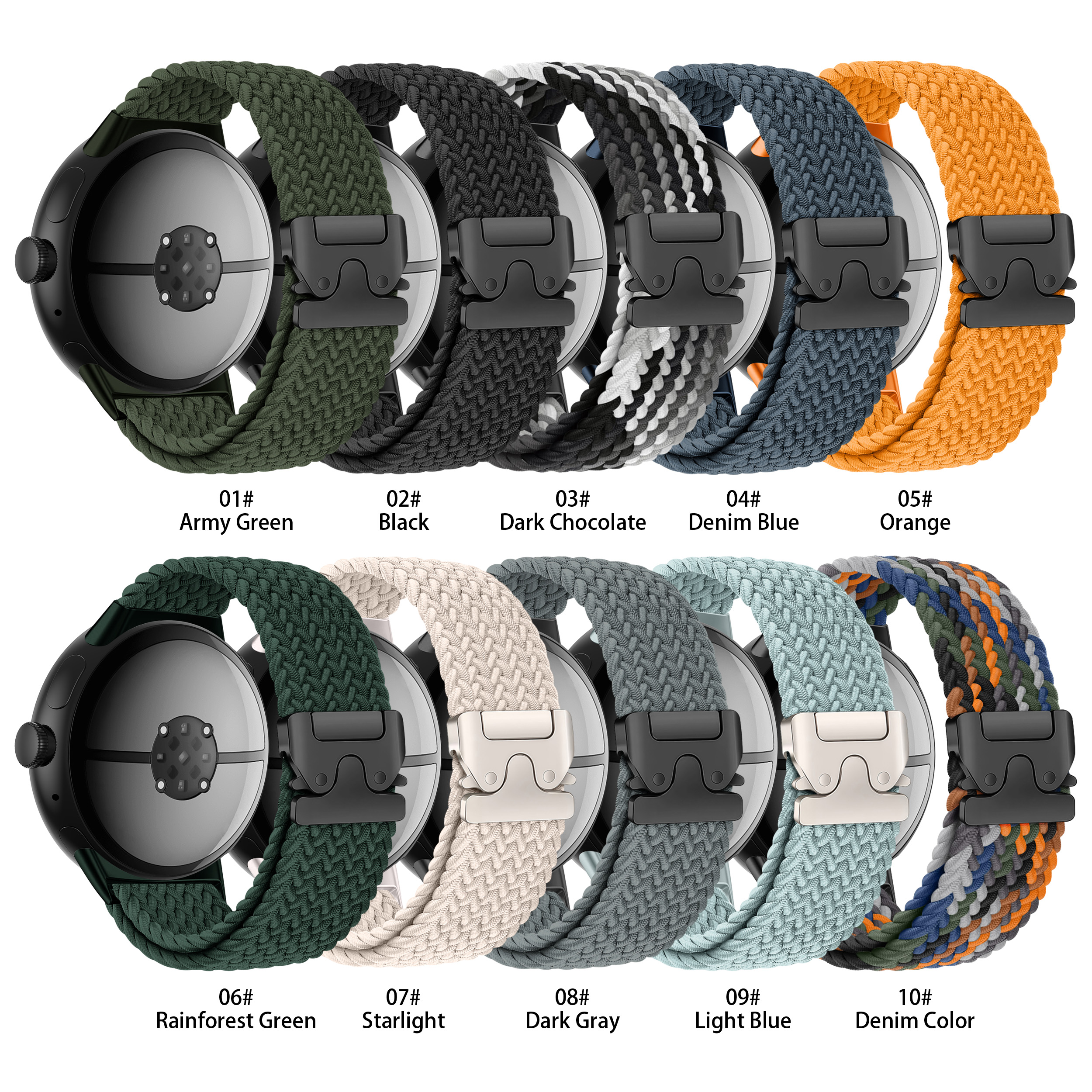 Custom Elastic Nylon Watch Strap 41mm 45mm for Google Pixel Watch 4 3 2 Fabric Seamless Adjustable Band Women