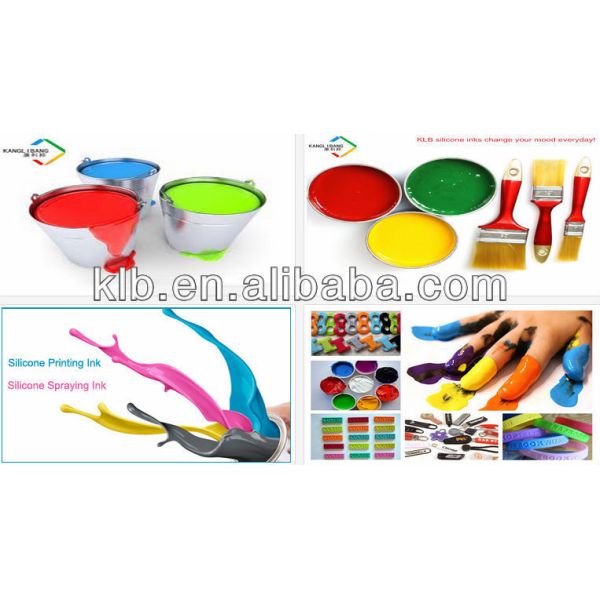 2 Components Silicone Screen Printing Ink Good Adhesion Ink for Silicone Wristband Custom Colors