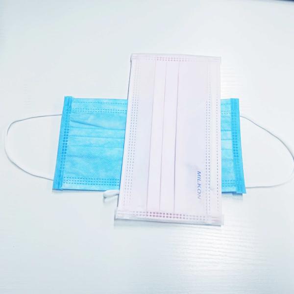 Disposable Non Woven Earloop Face Mask Bacterial Filtration Odorless