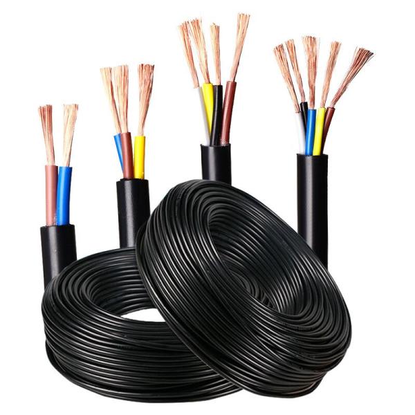 Insulated PVC 4 Core 15mm 25mm 4mm 6mm Flexible Copper Core Electric Power Cable