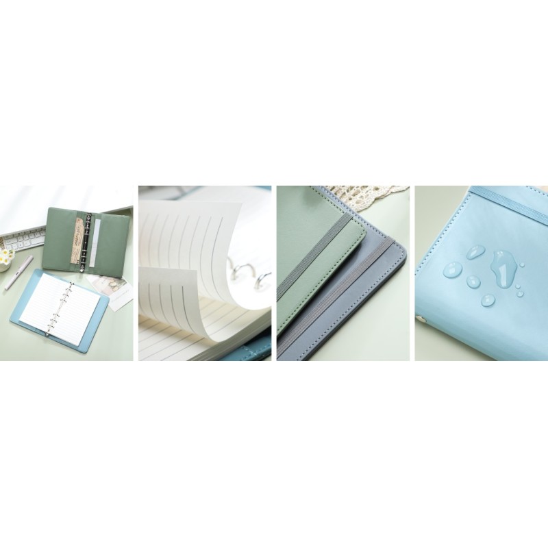 Creative Retro Binding Loose-Leaf Notebook, A6 PU Leather Cover