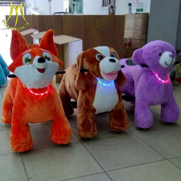 Hansel  fun park machines electric panda stuffed animals scooter for sale