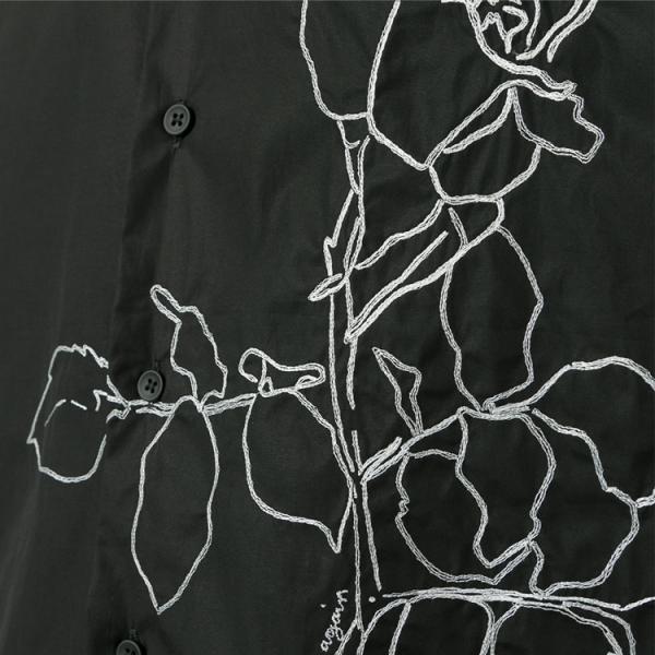 Black Color Mens Fashion Casual Shirts Long Sleeve Slim Fit Breathable