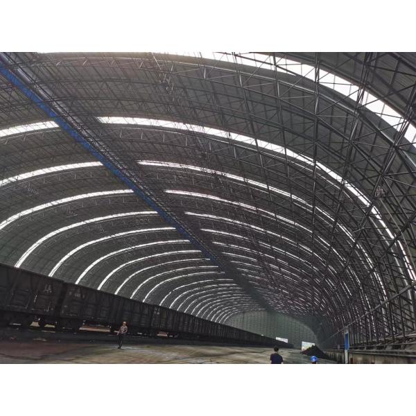 Hot Dipped Galvanized Purlin Steel Frame Warehouse Offering Steel Sheet Roof Cladding and Long Lasting Storage Facility