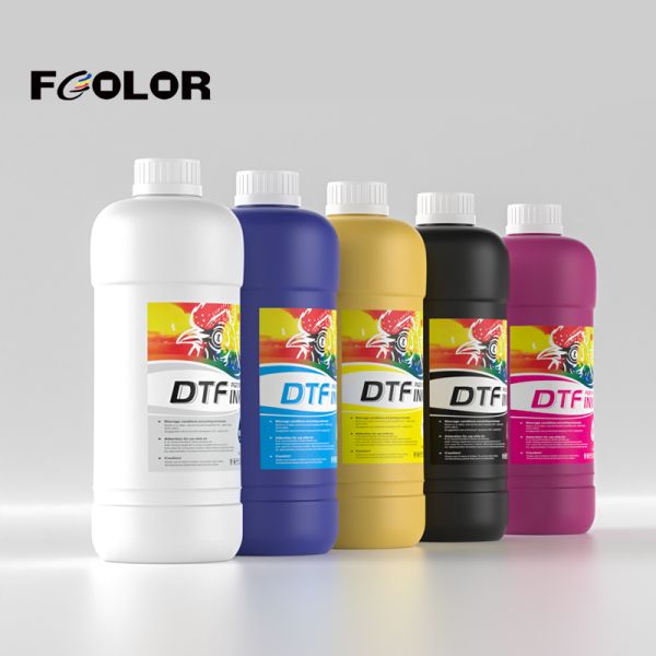 FCOLOR Premium DTF Ink for High Speed 60cm Dual Printhead Direct to Film Printing with DTF Printer Heat Press Transfer