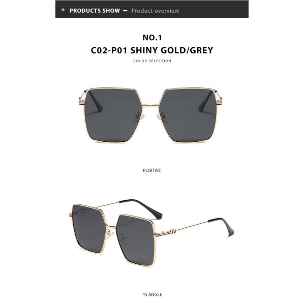 Не поляризовыванное УЛЬТРАФИОЛЕТОВОЕ слишком больших солнечных очков рамки металла анти- защищает глаза