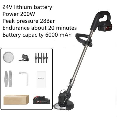 6000Mah Garden Lithium Electric Grass Cutting Machine With Three Knife Heads