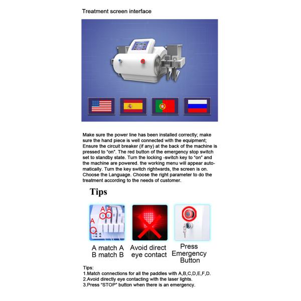 Терапия лазера Липо лазера 4 диодов длины волны подвергает механической обработке 12 пусковых площадок уменьшая машину красоты
