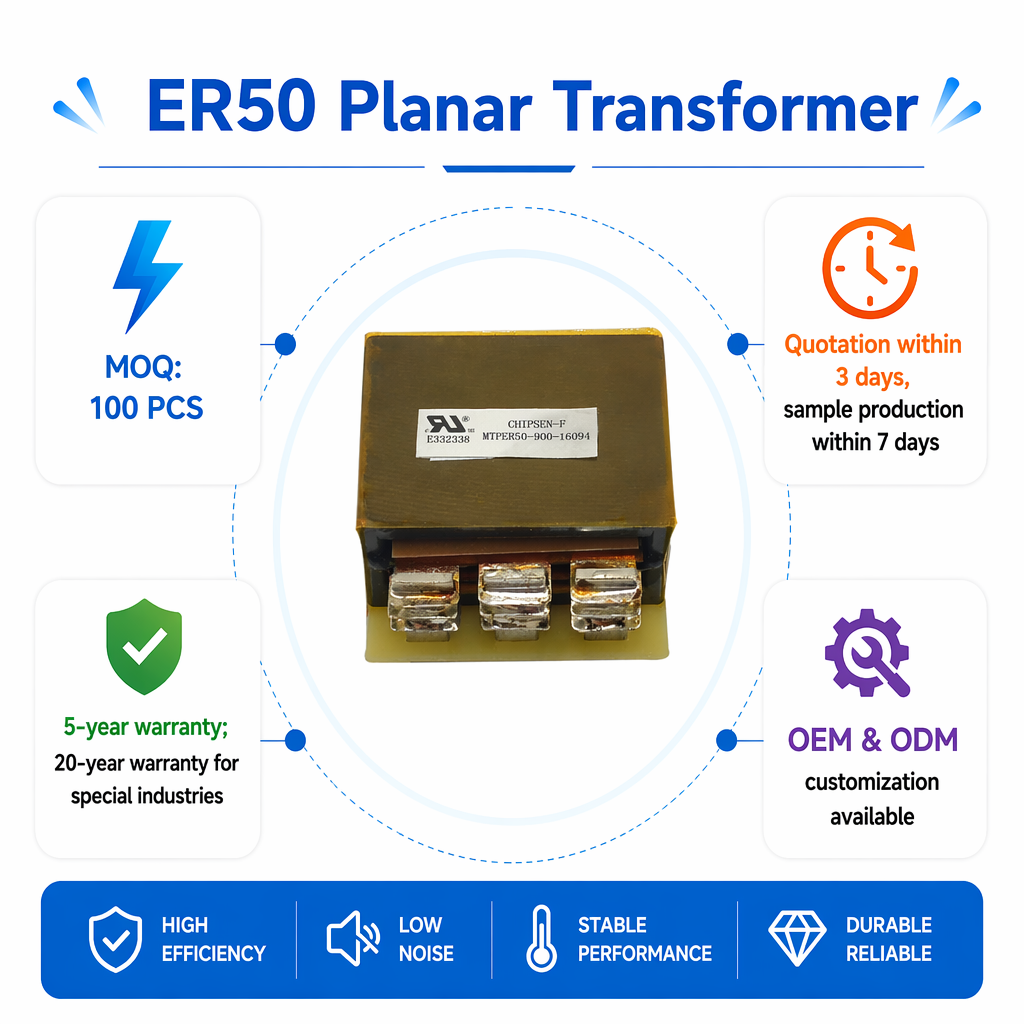 3KW 5KW DC-DC Converter Planar HF Transformers For EV Charger Data Center Power Supply