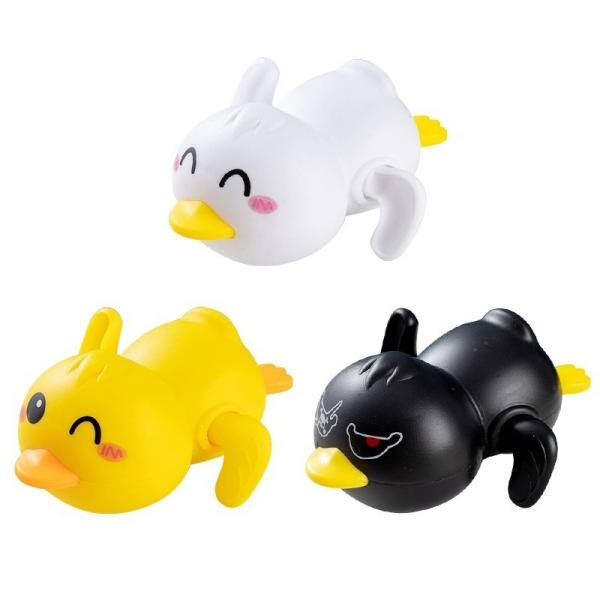 Yellow Duck Bath Toy for Toddlers Lovely Floating Bath Duck Mini Water Clockwork PVC Educational Swimming Toy Bathroom Children