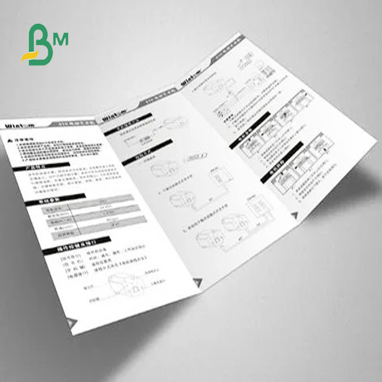 Super White 100gsm Uncoated Woodfree Paper for Product Manuals Сверхбелая 100 гр непокрытая бумага без древесины для руководств по производству