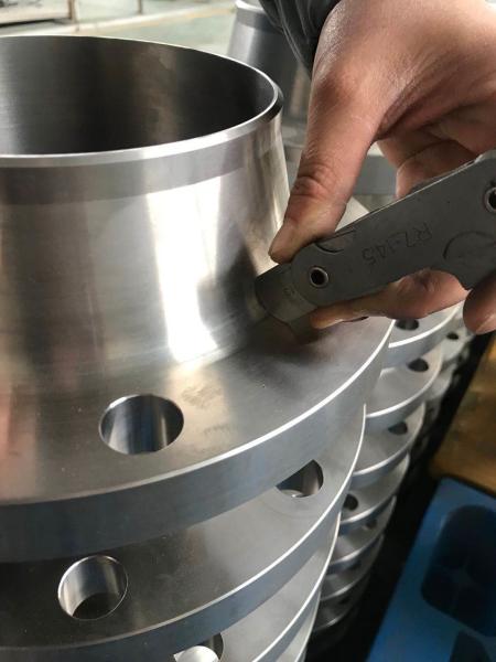 Flange lisa do pescoço da solda da cara, flange forjada do titânio da indústria química