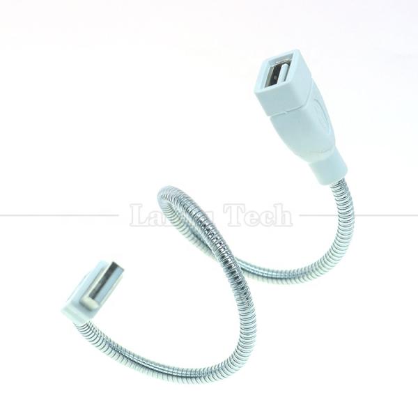 manguera de acero inoxidable de metal flexible de hombre a mujer cable de extensión de adaptador de carga USB para ventilador de luz led