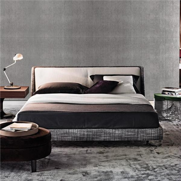 Button Design Modern Bedroom Furniture Sets King Size Luxury Bed Italian Style