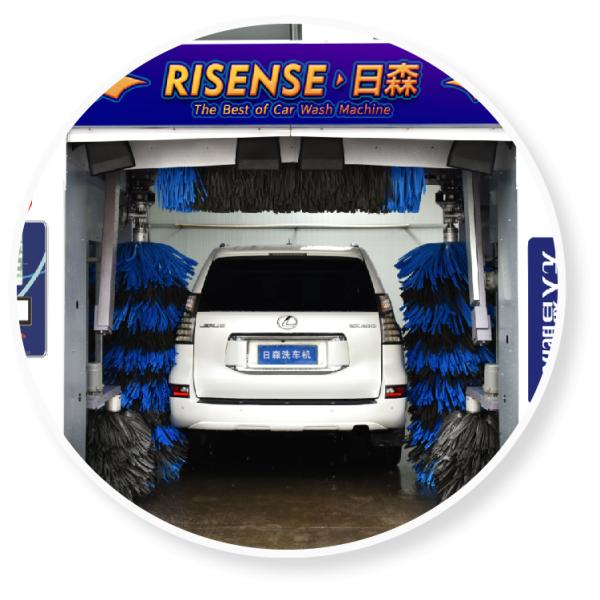 Risense Full Automatic Rollover Car Wash System Machine with 5 Brushes and air Dryer for Sale