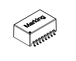 7490140140 7490140141 7490140142 10/100 Base-T SMT PoE Transformer
