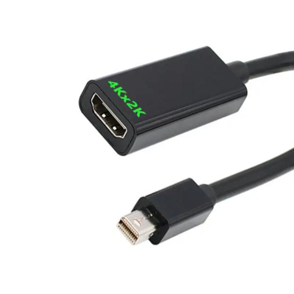 High Quality 4K*2K HDTV Female to Mini DP Male Audio Video Cable Converter HDMI to Mini Displayport Cable Adapter for Desktop Laptop Projector Monitor