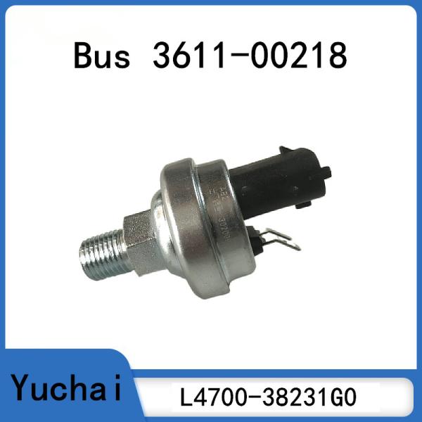 Yuchai Engine Bus Oil Pressure Sensor J1939 CAN 0-10 Bar 1%FS NPT Bus Spares 3611-00218