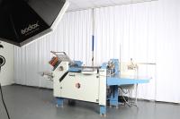 Máquina A3 de dobramento de papel industrial com sistema elétrico do PLC de Schneider