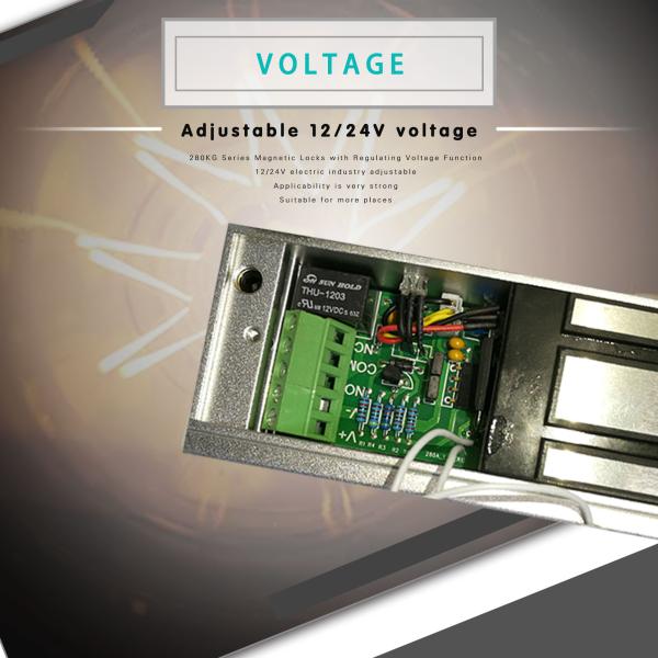 Чистая медная дверь катушки DC24V 600Lbs электрическая магнитная безопасная