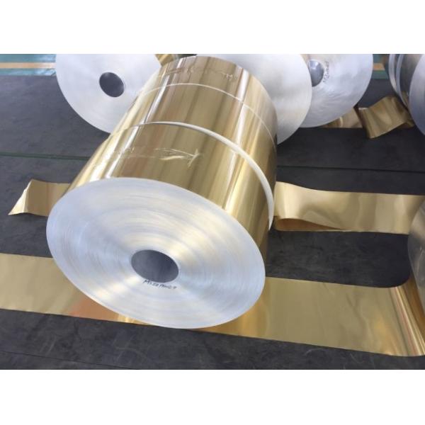 Golden Painted Aluminium Coil / Mirror Finish Aluminium Sheet Coil 8011