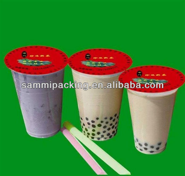 Film de scellement en rouleau pour tasses en papier plastique pour jus de lait de thé