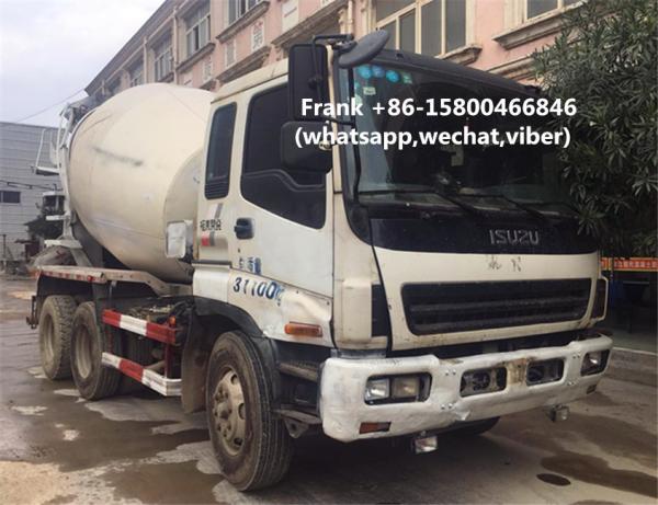 10PE1 Engine Used Concrete Mixer Trucks , Mobile Concrete Mixer Truck