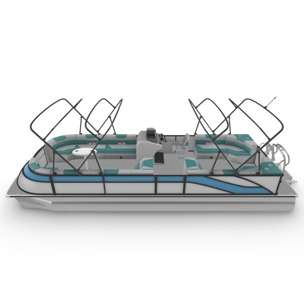 27FT Sport Pontoon Boat with 250 Max HP 15-18 Capacity and 100 Min HP for Luxury Leisure Watercraft
