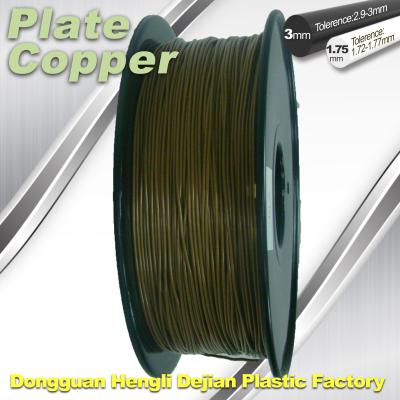Resistência vermelha da alta temperatura do filamento do metal da impressora 3D do cobre 1.75Mm