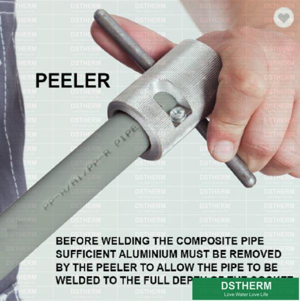 Ppr Perforated Aluminum Pipe Ppr Composite Aluminum Pipe PN16 PN20 4m Length Aluminum Foiled Pipe