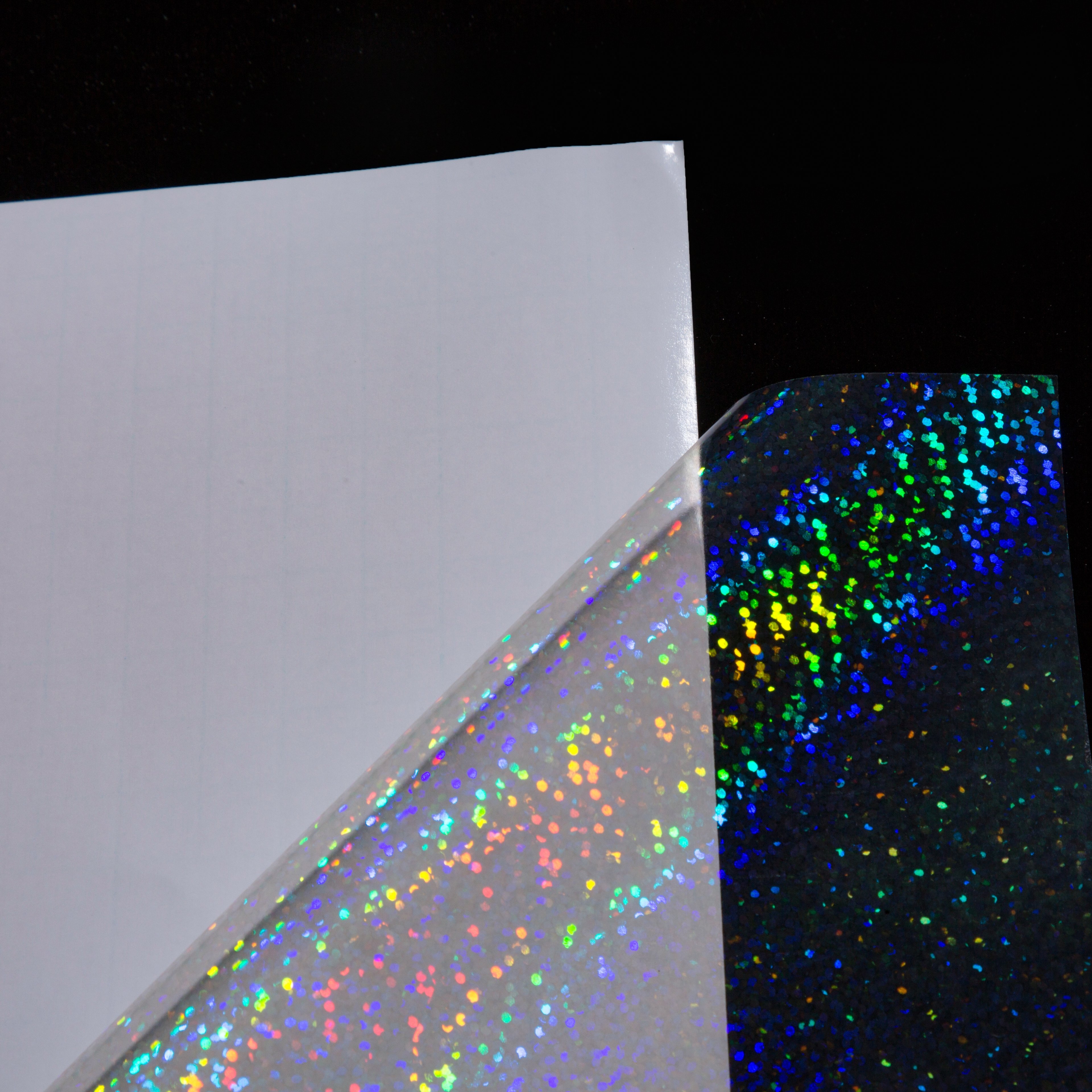 A4 Self Adhesive Holographic Dots Pattern Cold Lamination Film PVC PP For Packaging Decoration