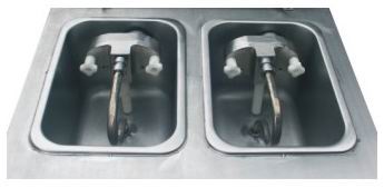 BQ833 Floor Soft Ice Cream Commercial Refrigerator Freezer With Mixing Design