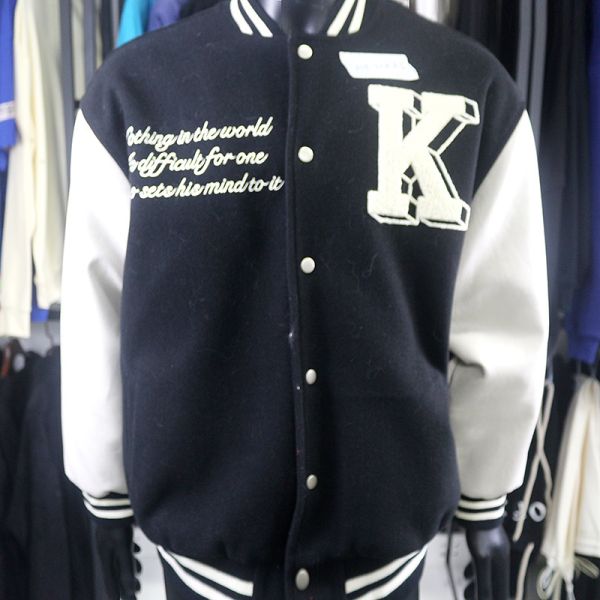 OEM/ODM Custom Luxury Baseball Jackets Double-Faced Woolen Goods Embroidered Jacket Fall/Winter Varsity Jackets