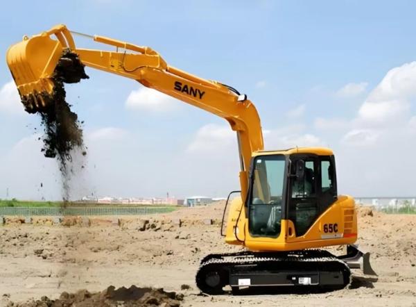Modelo de motor SANY D03S3 Excavadora usada SANY SY65C 6700kg Capacidade de balde 0,12-0,32m3