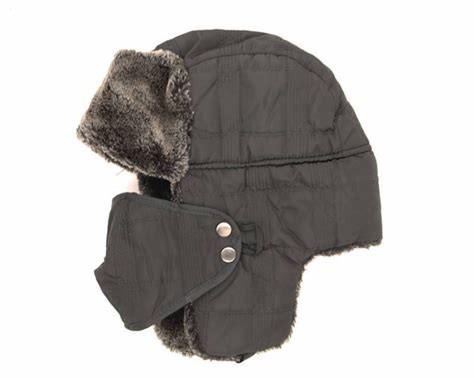 Fox Fur Mouth Protective Outdoor Winter Hats Cotton / Polyester / Wool Material