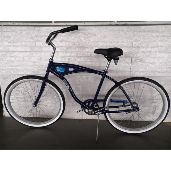 Big Logo Adults 26 Inch Single Speed Beach Cruiser Bicycle with Front Carrier Option