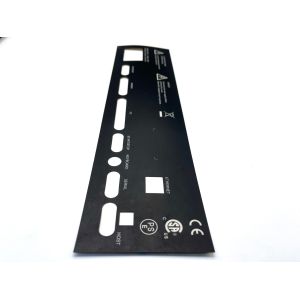 Custom Graphic Overlay Nameplates for Branding Identification and Safety Labeling in Industrial and Commercial Settings