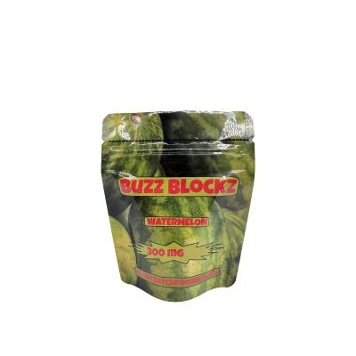 3.5 Custom Digital Printed Foil Lined Stand Up Bags and Pouches for Watermelon Flavor Candy Gummies Packaging