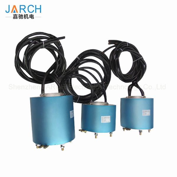 Large Power Current Through Bore Slip Ring Rotary Joint 4 Circuits 200A 20RPM Speed
