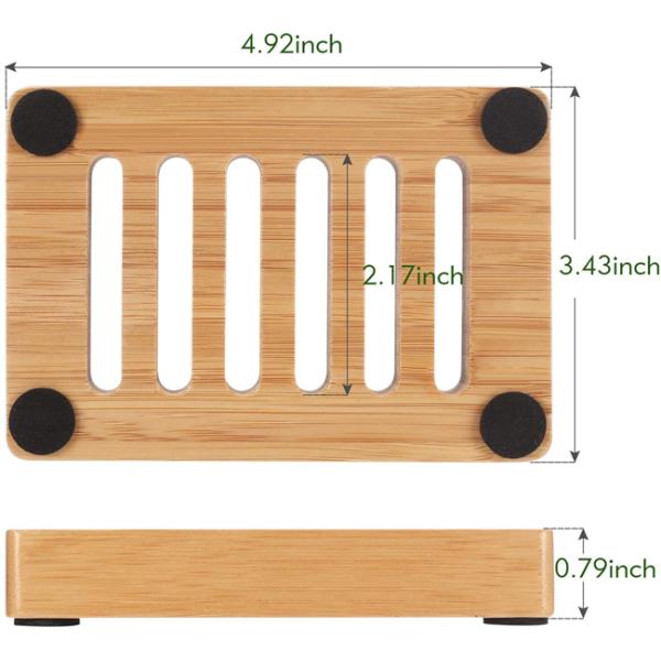 Аксессуары Bathroom блюда мыла SGS бамбуковые естественные деревянные домашние