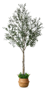 Artificial Bird of Paradise Plant 4 Feet Faux Palm Tree with 8 Trunks Faux Tree for Indoor Outdoor Modern Decoration