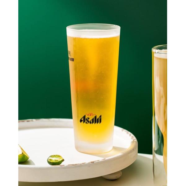 500ml Frosted Glass Drinking Cups 17.6 Ounce Hand Blown Glass Etching Beer Mugs