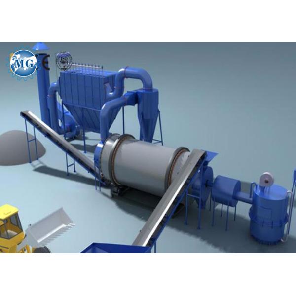 Estructura fija de la máquina del secador de la arena del río que apoya la planta de mezcla seca del mortero
