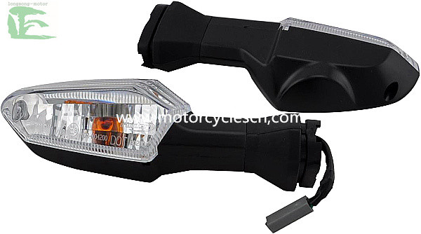 KAWASAKI ER-6N Front Winker Lamp LED Motorcycle Spare Parts Turn lights Transparent Red