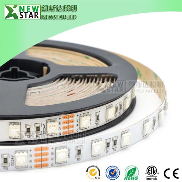 SMD5050 RGB Led Strips 30/60/72/96/120/144/240leds full color DMX 5050 12v 24v 5050SMD rgb led strip lights for KTV bar