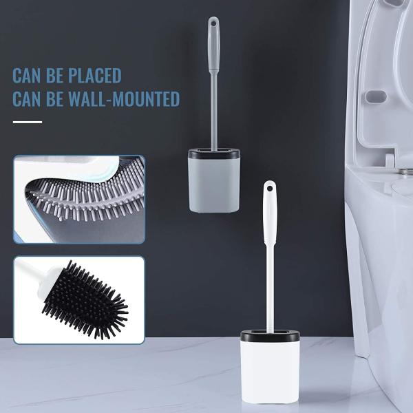 UKAS аттестовало гибкую щетку чистки туалета силикона установило глубокий очищая полипропилен