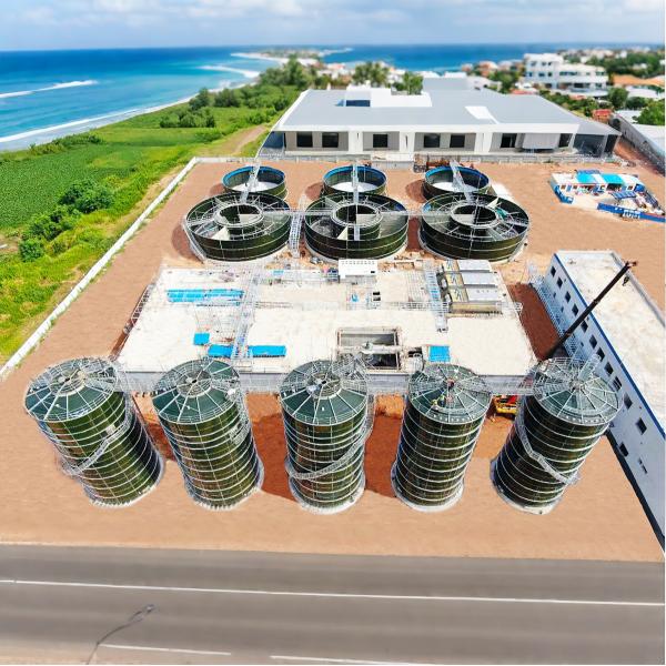 Easy Installation Glass Fused Bolted Steel Tanks GFS Bolted Tanks Modular Construction