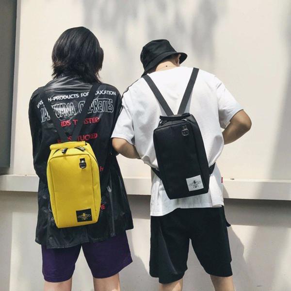 Ins fashion sports new ins color nameplate backpacks student bags handbags