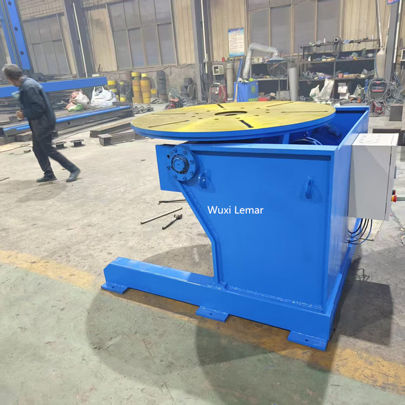 1 Ton Welding Positioner Automatic Rotary Welding Turntable for Cylinder Pipe Welding
